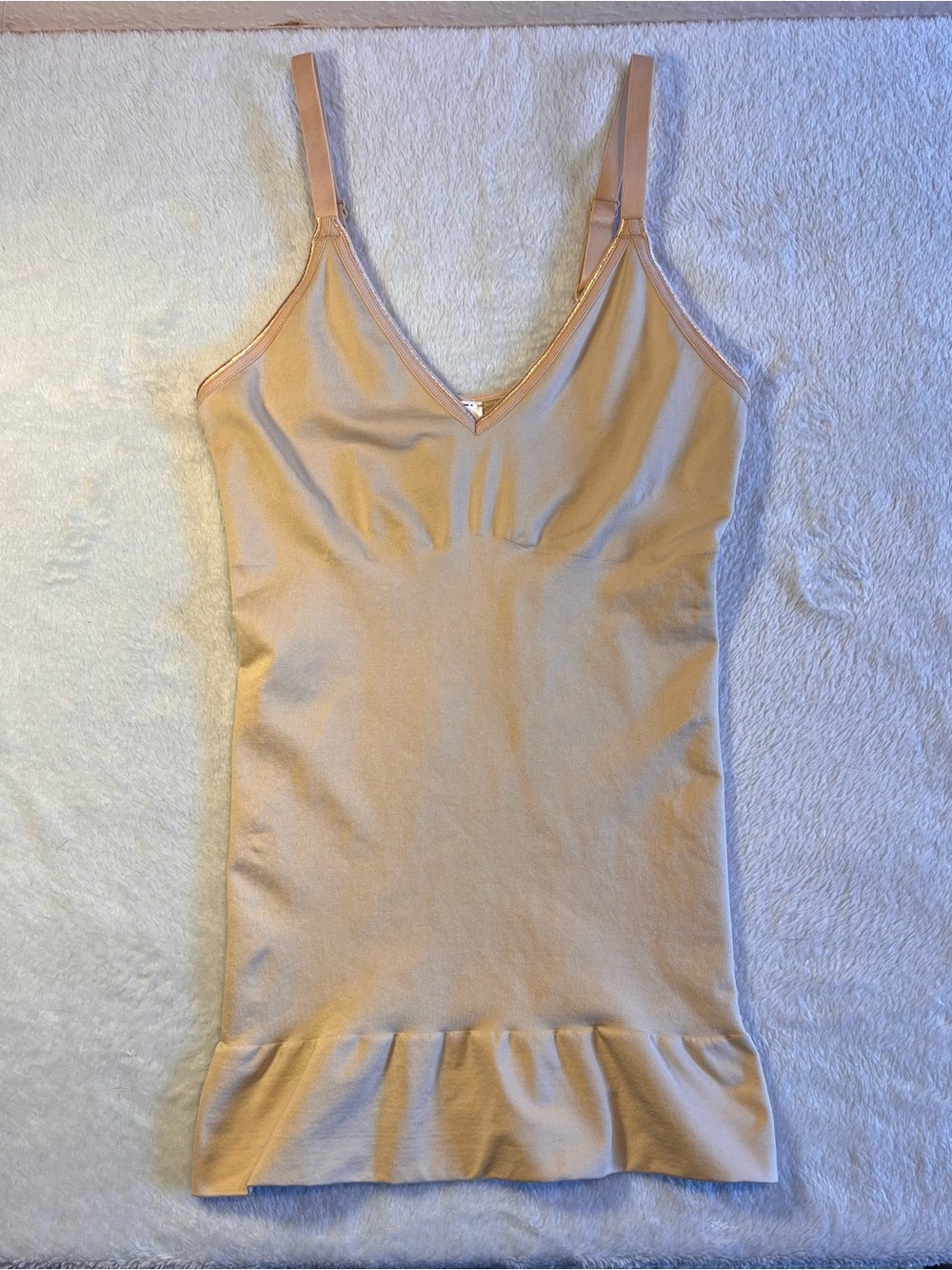 Assets By Spanx Nude Ruffle-Hem Slip Camisole